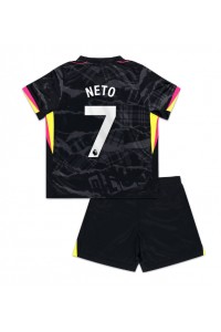 Chelsea Pedro Neto #7 Babyklær Tredje Fotballdrakt til barn 2024-25 Korte ermer (+ Korte bukser)